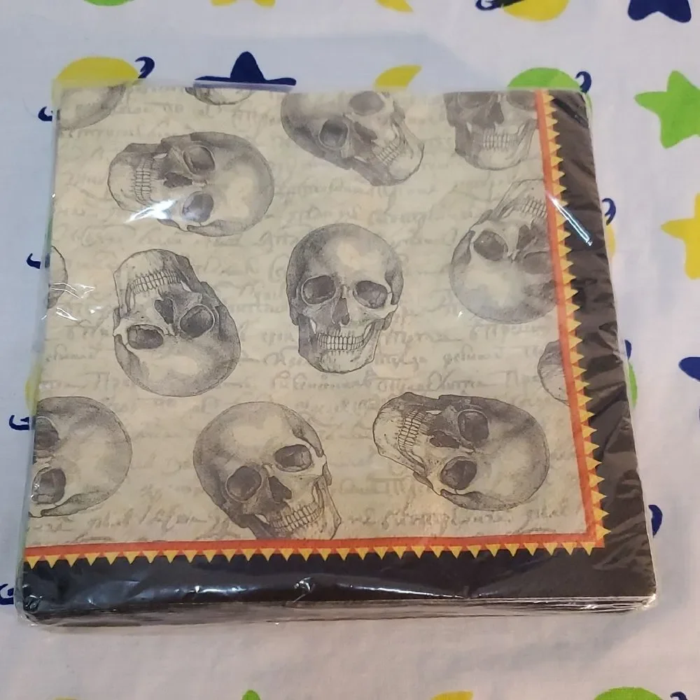 Skull Pattern Party Napkins 20 count
